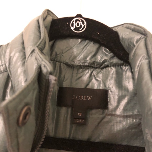 J.Crew Sage Green Puffer Vest -EXCELLENT CONDITION - Picture 2 of 2